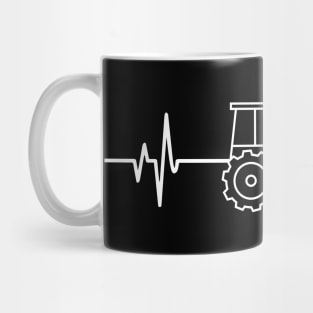 Tractor heartbeat - Cool Funny Tractor Lover Gift Mug